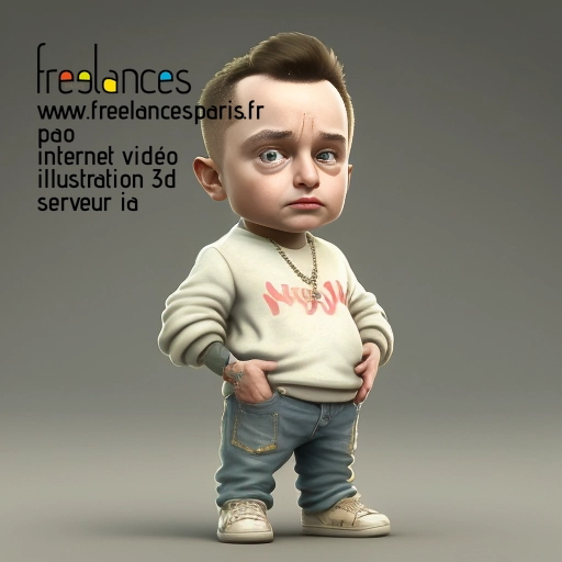 Pao mise en page internet vidéo illustration 3d serveur image IA générative AI freelance paris studio de création magazines 95HQFFA0